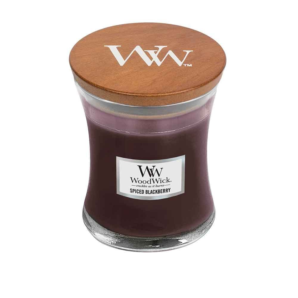 Woodwick/ Свеча маленькая Пряная ежевика 85 гр.