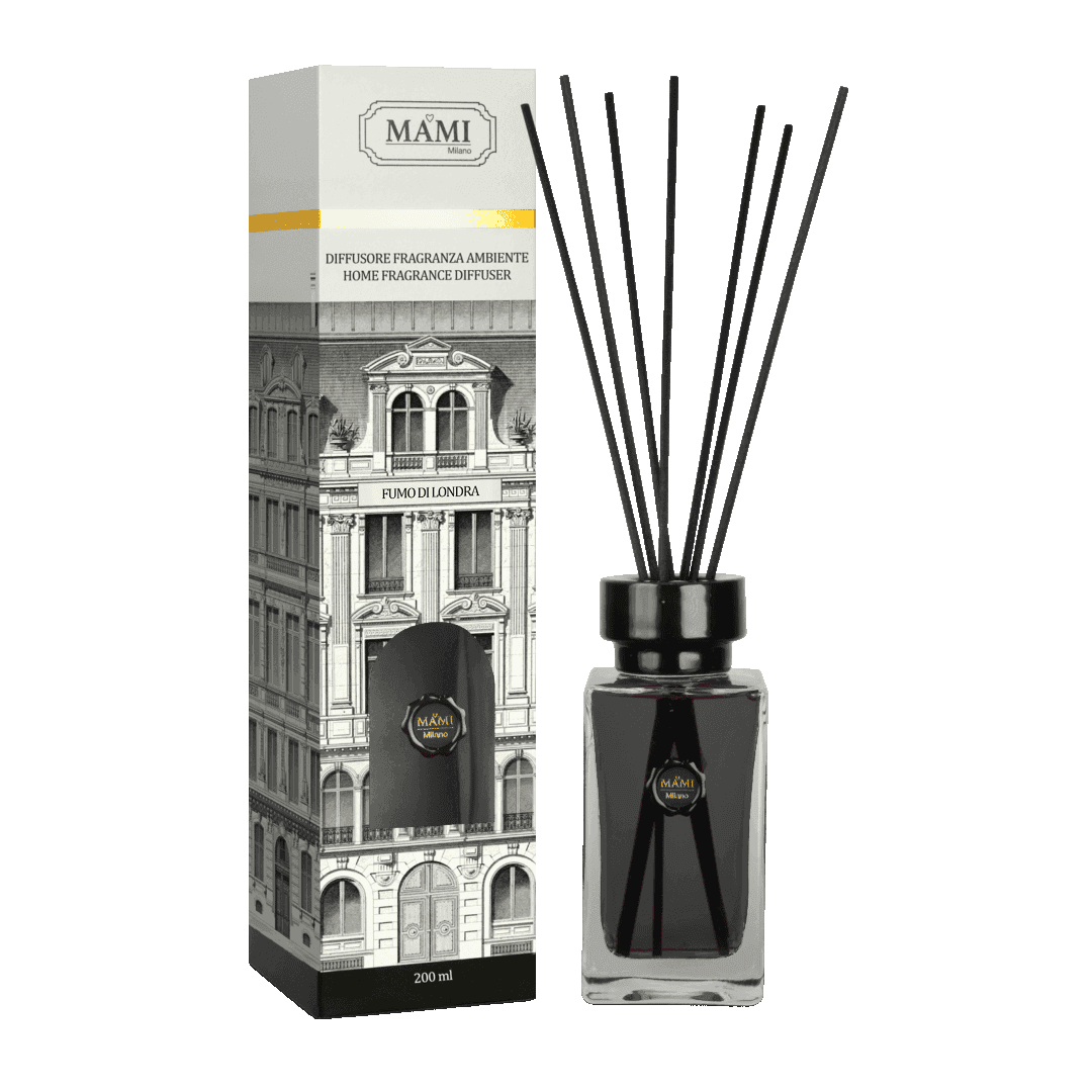 MAMI MILANO Диффузор с палочками FUMO DI LONDRA / Лондонский туман. Коллекция PALAZZO, 200 мл